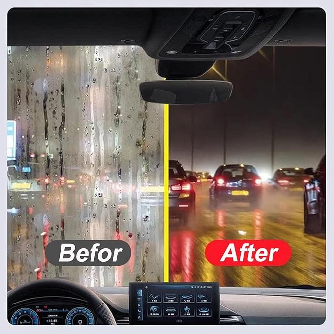 Reusable Oil Film Cleaning Brush, Remove & Prevent Rain and Fog Cleaning Glass Brush